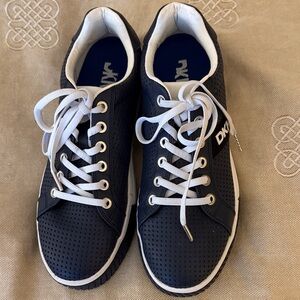 DKNY Men's Navy and White Sneakers